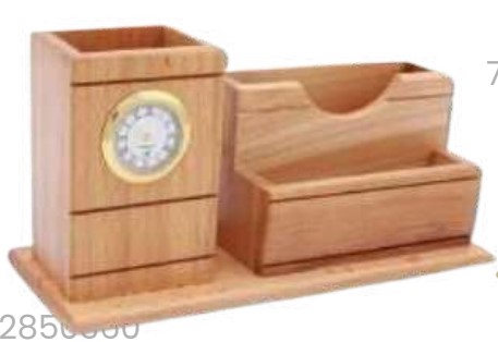 Wooden Desk Organizer for Executive Desk Setup and Workstation Use, Useful Storage Gift for Corporate Gifting and Daily Table Organization Needs